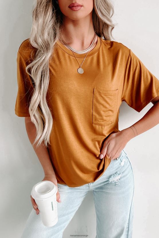 brunt sukker NanaMacs kortermet T-skjorte med rund hals 402NJ0626