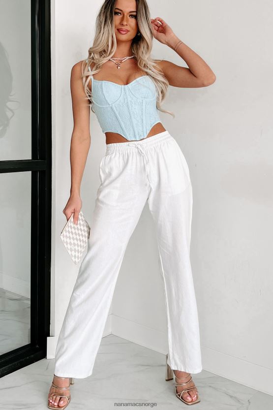 blå NanaMacs foruten deg blonder korsett topp 402NJ01160