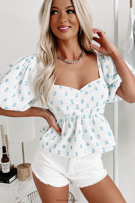 hvit NanaMacs bo sentrert puffermet topp 402NJ0794