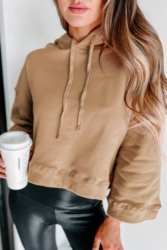 kamel NanaMacs slappe mer vide ermer hette topp 402NJ01763