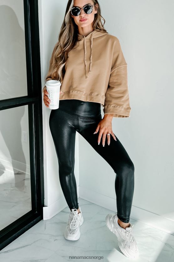 kamel NanaMacs slappe mer vide ermer hette topp 402NJ01763