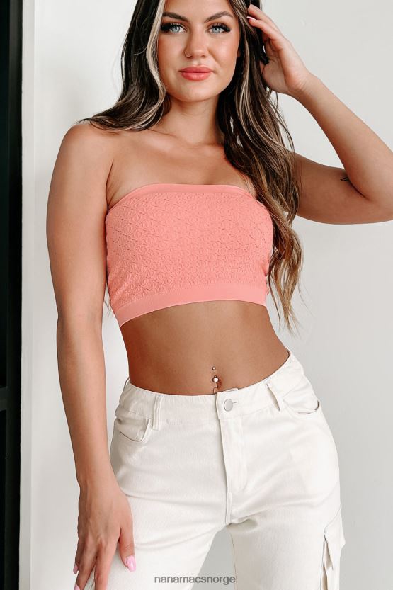 korall NanaMacs all som elsker teksturert tubetopp 402NJ0784