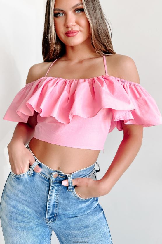 rosa NanaMacs øyne på premien kalde skulder toppen 402NJ0785