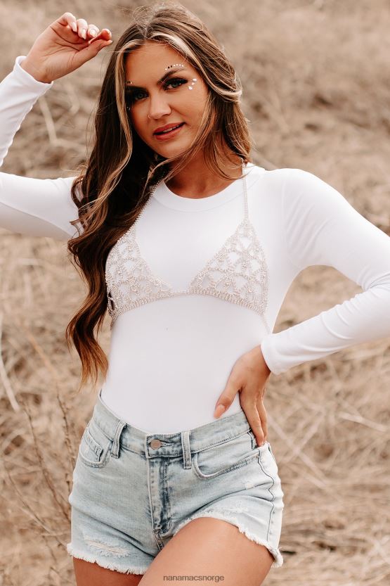 sølv NanaMacs glam shot rhinestone bh topp 402NJ01169