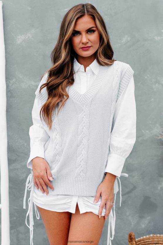 blå NanaMacs etter skoletid spesiell kabelstrikket genservest 402NJ01745