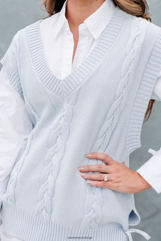 blå NanaMacs etter skoletid spesiell kabelstrikket genservest 402NJ01745